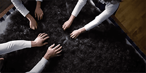 분리한 꼬리털을 특별한 소독과 건조를 반복